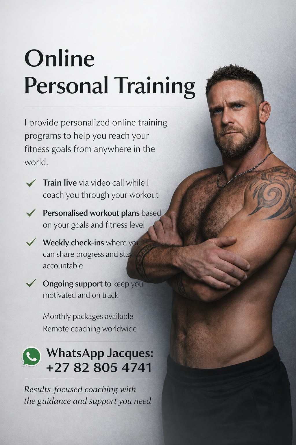 Jacques Pelser, personal trainer